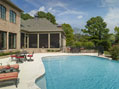 Middle Tennessee custom patio and pool by Hughes-Edwards Builders