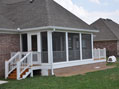 Outdoor screened porch, second entrance